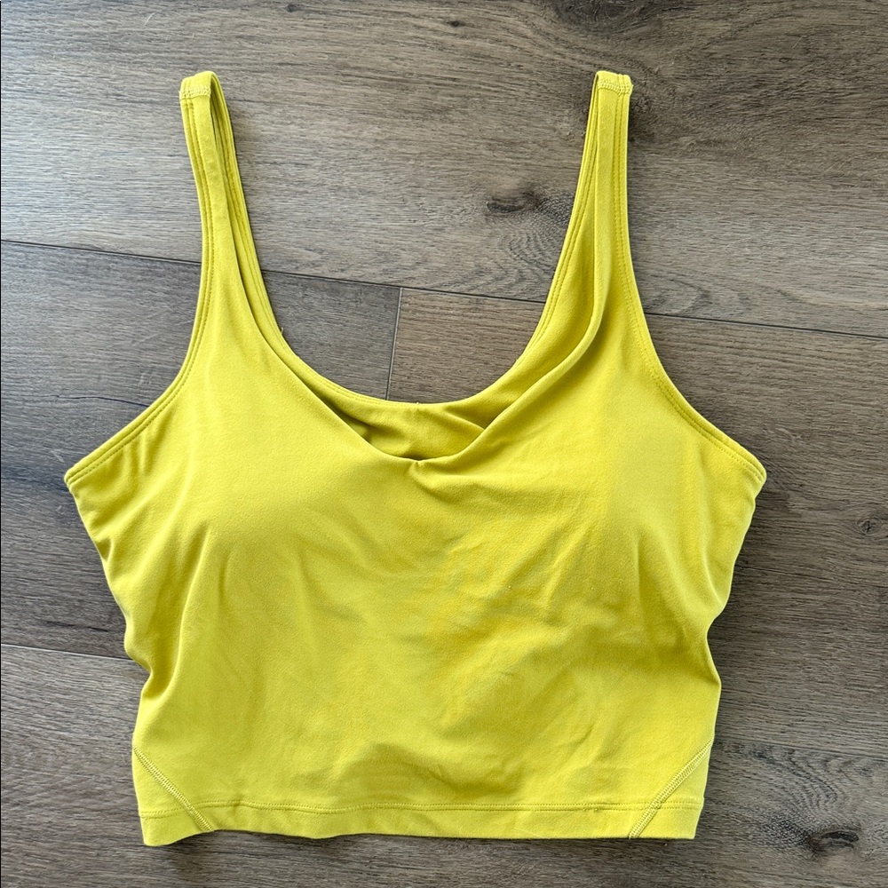 Lululemon Yellow Pear Align Crop tank